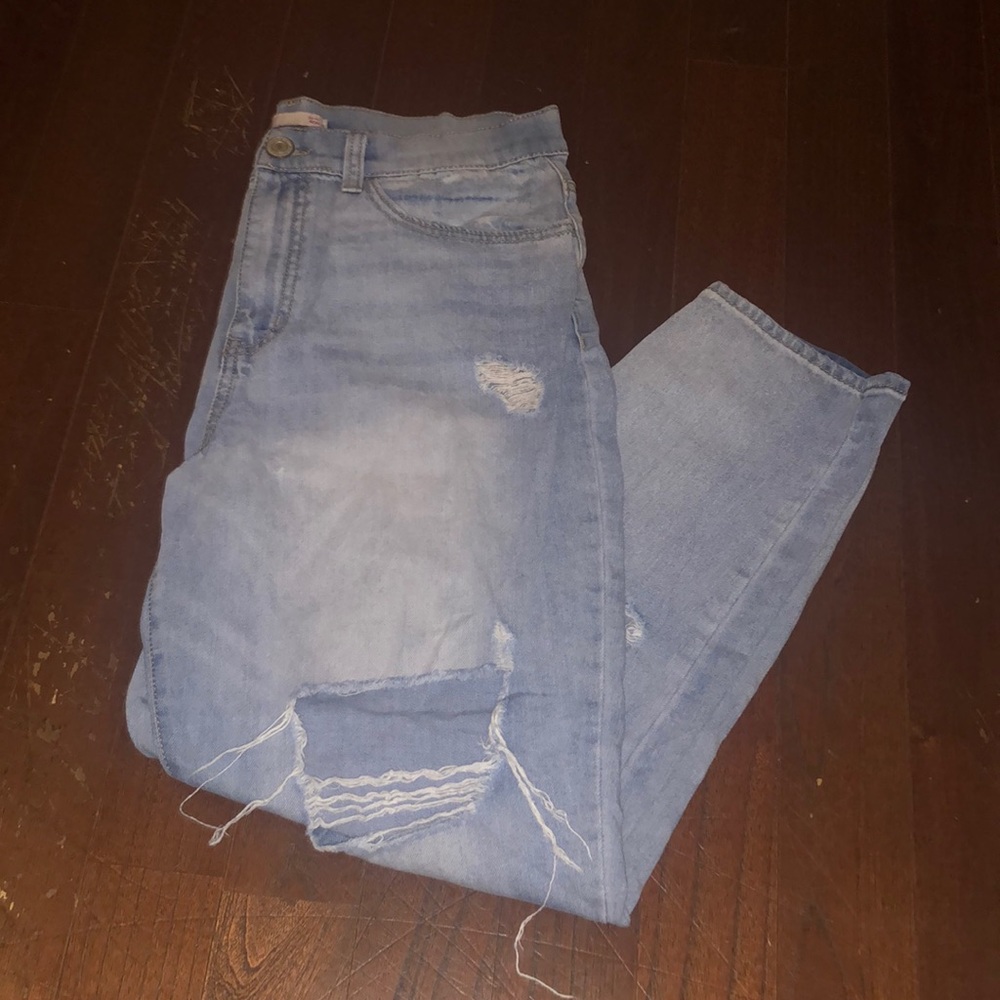 Distressed Mom Jeans